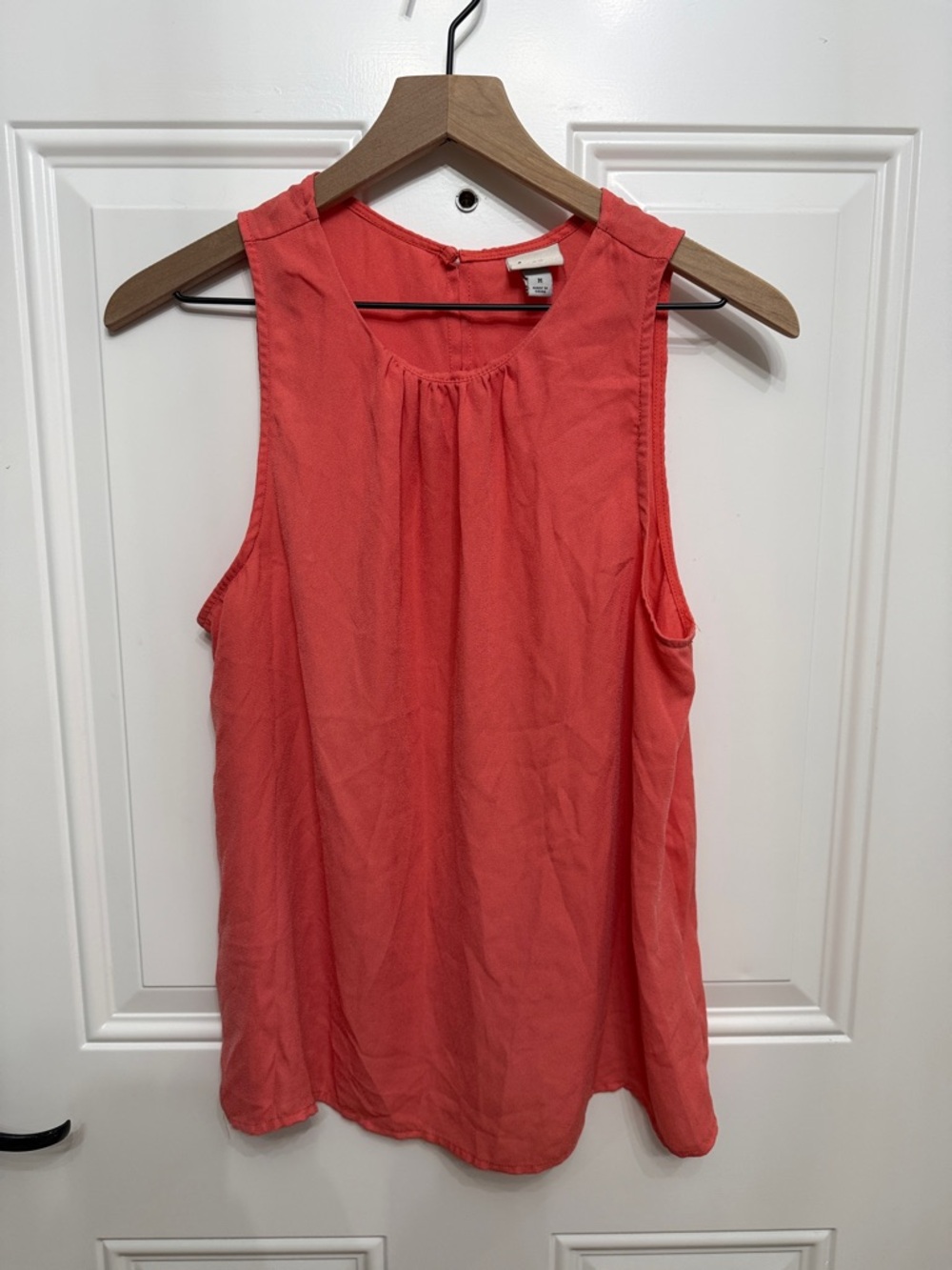 a new day Coral Sleeveless Gathered Neck Camisole